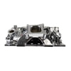Victor Jr. 23 Degree Intake Manifold For Small-Block Chevy, Chrome Plasma Finish