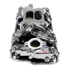Performer RPM Small Block Chevy AIR-Gap Intake Manifold, Chrome Plasma Finish