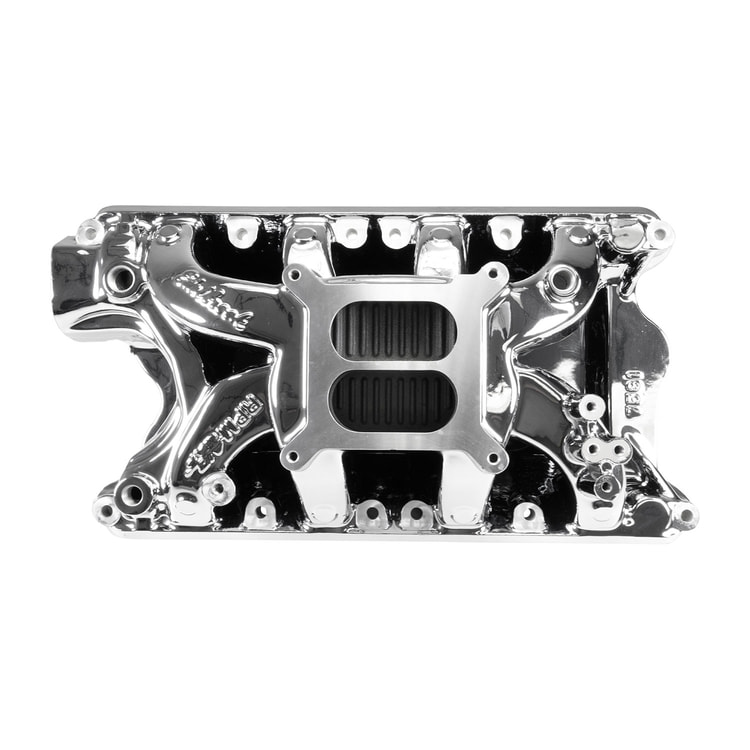 RPM Air-Gap Small Block Ford 351W Intake Manifold, Chrome Plasma Finish