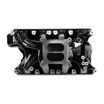 RPM Air-Gap Small Block Ford 351W Intake Manifold, Black Plasma Finish