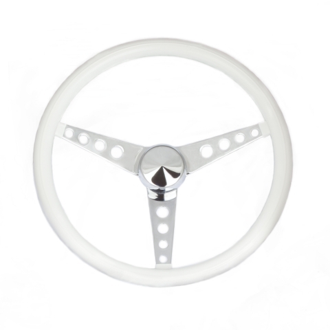 Classic 15" White Vinyl Wheel -