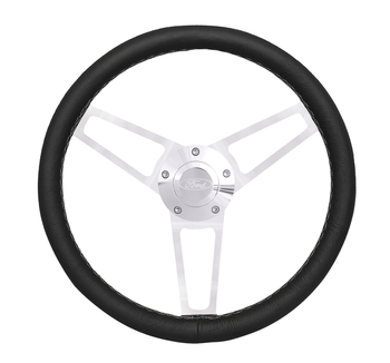 Billet Classic Series Black Wheel Ford Logo & Install Kit 2
