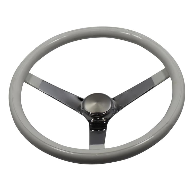 GRANT CLASSIC FOAM WHITE GRIP STEERING WHEEL & INSTALL KIT