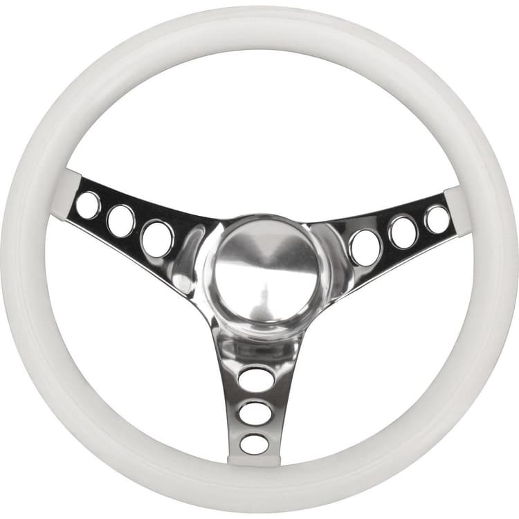 GRANT CLASSIC WHITE FOAM GRIP STEERING WHEEL & INSTALL KIT