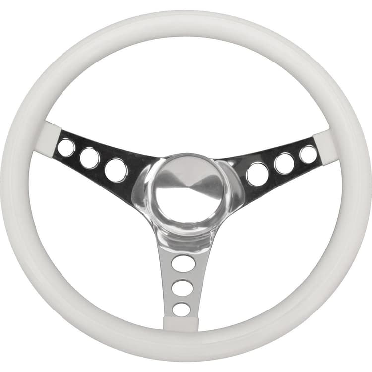 CLASSIC WHITE STEERING WHEEL & INSTALL KIT
