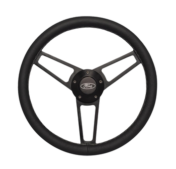 Billet Classic Series Black Wheel Ford Logo & Install Kit 5