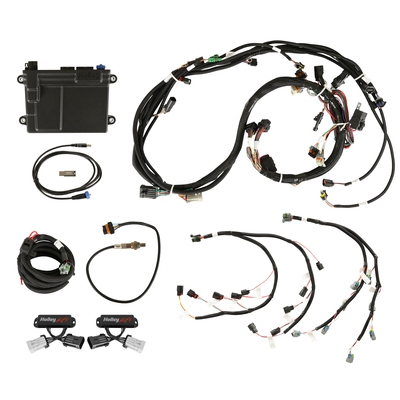 Ford Coyote Ti-VCT Capable HP EFI Kit, NTK O2 HP EFI ECU with Power Harness, Main Harness, Coil Harness, Injector Harness and Sensors includes NTK Oxygen Sensor (Does not include Ti-VCT Controller or Harnesses)