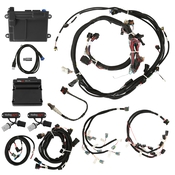 2011-2012 Ford Coyote Ti-VCT HP EFI Kit, BOSCH O2, USCAR INJ Ford Coyote Ti-VCT HP EFI ECU and Ti-VCT Controller Kit with Power Harness, Main Harness, Coil Harness, Injector Harness and Sensors includes Bosch Oxygen Sensor