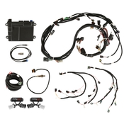 Ford Coyote Ti-VCT Capable HP EFI Kit, NTK O2 HP EFI ECU with Power Harness, Main Harness, Coil Harness, Injector Harness and Sensors includes NTK Oxygen Sensor (Does not include Ti-VCT Controller or Harnesses)
