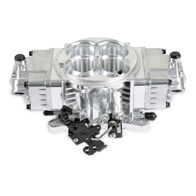 Holley EFI Terminator X Stealth 4150 Air Valve - Polished 4150 Flange Throttle Body - Compatible w/ MPFI Intake Manifolds