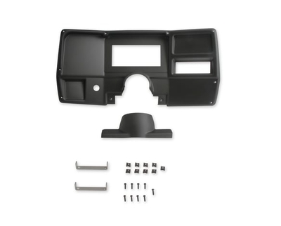Holley Dash Bezels for the Holley EFI 6.86" Dashes 1984-1987 CHEVY/ GMC TRUCK HOLLEY BLACK DASH PANEL- No A/C Vents
