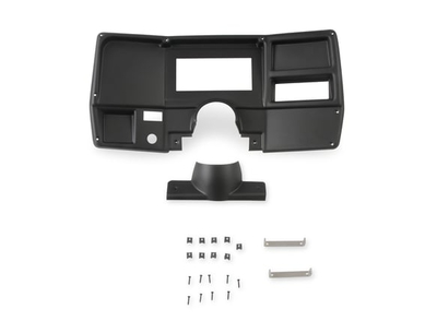 Holley Dash Bezels for the Holley EFI 6.86" Dashes 1973-1983 CHEVY/ GMC TRUCK HOLLEY BLACK DASH PANEL no A/C vents