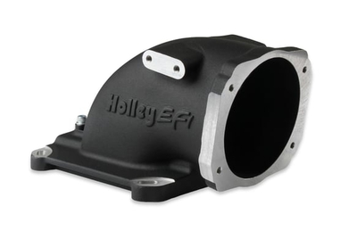 EFI Throttle Body Intake Elbow-Black Finish EFI Throttle Body Intake Elbow 4150 - Fits GM LS Throttle Bodies-Black Finish