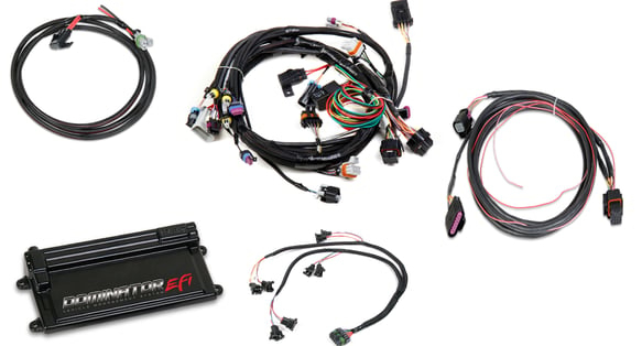 Dominator EFI Kit - LS1 Main Harness w/ Trans and DBW with EV1 Injector Harness Fits GM LS 24x Crank, 1x Cam - LS1/LS6 style Engines with EV1 Injectors a 4L60/80E Transmission, and a DBW Throttle Body.