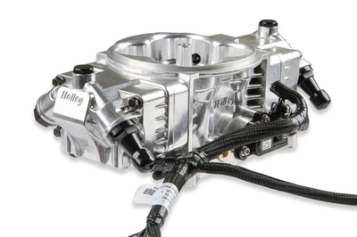 Holley EFI Terminator X Stealth 4150 Throttle Body - Shiny 4 Injectors - 650 HP