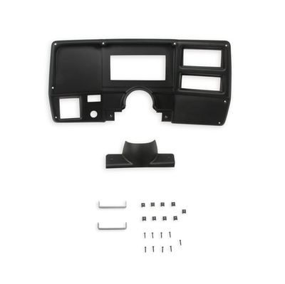 Holley Dash Bezels for the Holley EFI 6.86" Dashes 1973-1983 CHEVY/ GMC TRUCK HOLLEY BLACK DASH PANEL w/A/C vent Openings