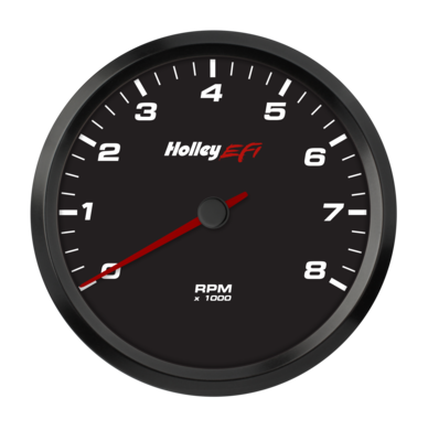 Holley EFI CAN Tachometer 4-1/2" CAN Tachometer 0-8K RPM Range, Black Face