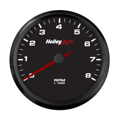 Holley EFI CAN Tachometer 3-3/8" CAN Tachometer 0-8K RPM Range, Black Face