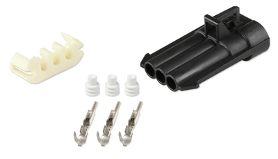 Knock Sensor, MPFI Universal Harness METRIPACK, 3 CAVITY, MALE, BLACK