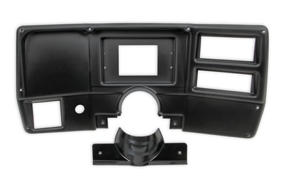 Holley Dash Bezels for the Holley EFI 7" Dashes 1984-1987 CHEVY/ GMC TRUCK HOLLEY BLACK DASH PANEL- w A/C Vents