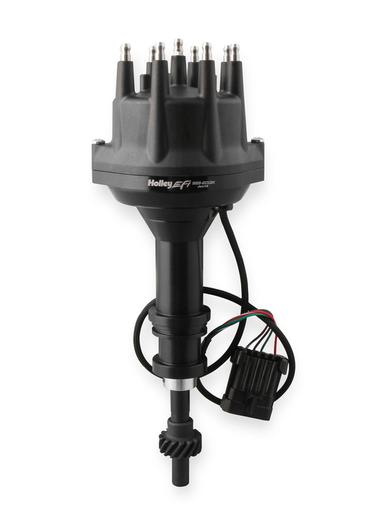Holley EFI Dual Sync Ford 351W Distributor, Black Black - Plug and Play with Holley EFI
