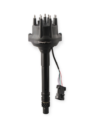 Holley EFI Dual Sync BBC Tall Deck Distributor, Black Black - Plug and Play with Holley EFI