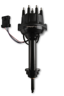Holley EFI Dual Sync Mopar 383-400 Distributor, Black Black - Plug and Play with Holley EFI