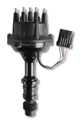 Holley EFI Dual Sync Oldsmobile Distributor, Black Black - Plug and Play with Holley EFI