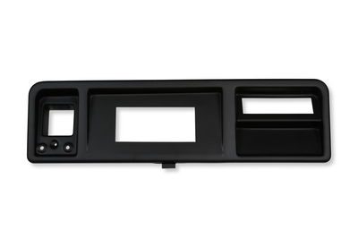 Holley Dash Bezels for Holley EFI 6.86" PRO Dashes 1973-1979 Ford Truck - Holley 6.86" Dash Panel - Black - With A/C Vents