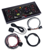 Holley EFI 6.86" Pro Dash The Holley EFI 6.86" Pro Dash is customizable with a variety of gauge and indicator screens that can be programmed to display any parameter you need from a Holley EFI system. It also includes an integrated10-LED shift light as well as two LEDs on the top left and two on the top right that can be programmed as desired.