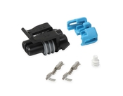 LS1 KNOCK METRIPACK, 2 CAVITY, FEMALE, BLACK