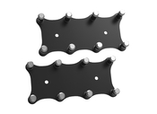 Holley EFI Igntion Coil Remote Relocation Bracket, Black Finish, Pair Gen III (Truck) Coil Body, Remote Relocation System - Black Finish