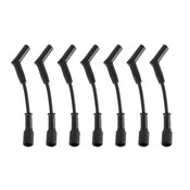 Spark Plug Wire Set Spark Plug Wire set, Black with Black 45 degree boots designed for 2010-15 Camaro SS with a 6.2L V8 and shorty headers