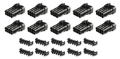 Wideband Connector - Main Harness Side METRIPACK, 8 PIN, MALE, BLACK (10-PACK)