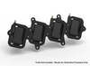 Holley Smart Coil Remote Coil Relocation Brackets for Holley Smart Coils, Remote Relocation System - Black Finish