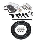 Holley EFI Fuel System Kit Includes complete fuel system consisting of; 40ft of 3/8" Vapor Guard™ Fuel Hose, 12-920 Fuel Pump, Filters, necessary hardware and bulkhead fitting to return fuel into the tank!