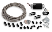 Holley EFI Fuel System Kit Billet Fuel Pump, Billet Regulator, Billet Filters, Earl's Stainless Perform-O-Flex™ hose, Swivel-Seal™ hose ends