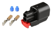 COYOTE Coolant Temperature Sensor Connector MX 150, 2 CAVITY, FEMALE, BLACK
