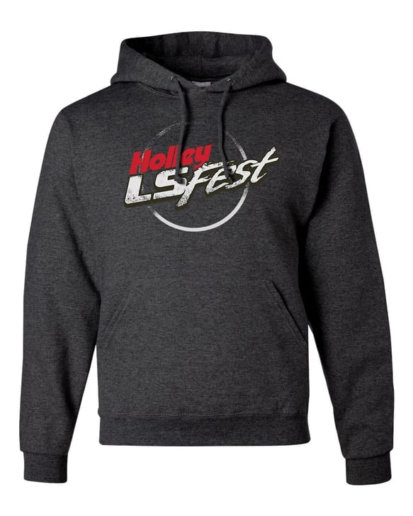 LS Fest Distressed Logo Hoodie, Black, Small