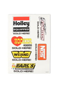Holley Assorted Brands Sold Here Decal Sheet