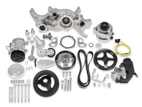 Holley Polished Mid-Mount Complete Accessory System