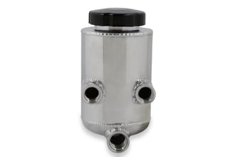 Holley Power Steering Remote Reservoir - Polished Aluminum