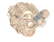 LS/LT High-Mount Accessory Drive Bracket - A/C, P/S & Alt Brackets - works with R4 compressor