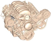 LS High-Mount A/C Accessory Drive Bracket - Passenger's Side A/C Bracket - works with R4 compressor