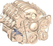 Low-Mount LS Drive System (A/C) w/ Sanden SD7 Compressor - Passenger's Side