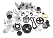 Holley Premium Mid-Mount Complete Accessory System - Gen V LT Engines - SFI Certified Damper - Polished