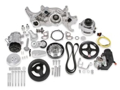 Holley Polished Mid-Mount Complete Accessory System