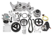 Holley Mid-Mount Complete Accessory Drive System - Gen V LT Engines - Standard Damper - Natural