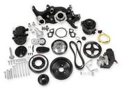Holley Premium Mid-Mount Complete Accessory System - Gen V LT Engines - SFI Certified Damper - Black