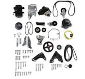Holley Low Mount LSA Accessory Drive Bracket Kit - Complete - Black